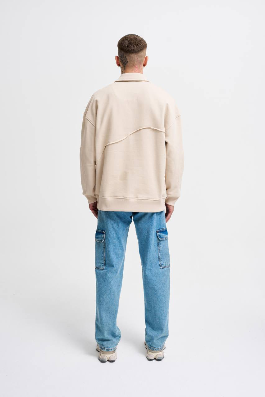 Polo Sweatshirt "BEIGE"