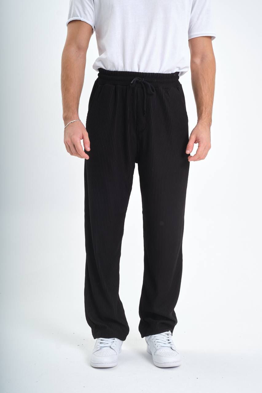 Trousers Plisse Black