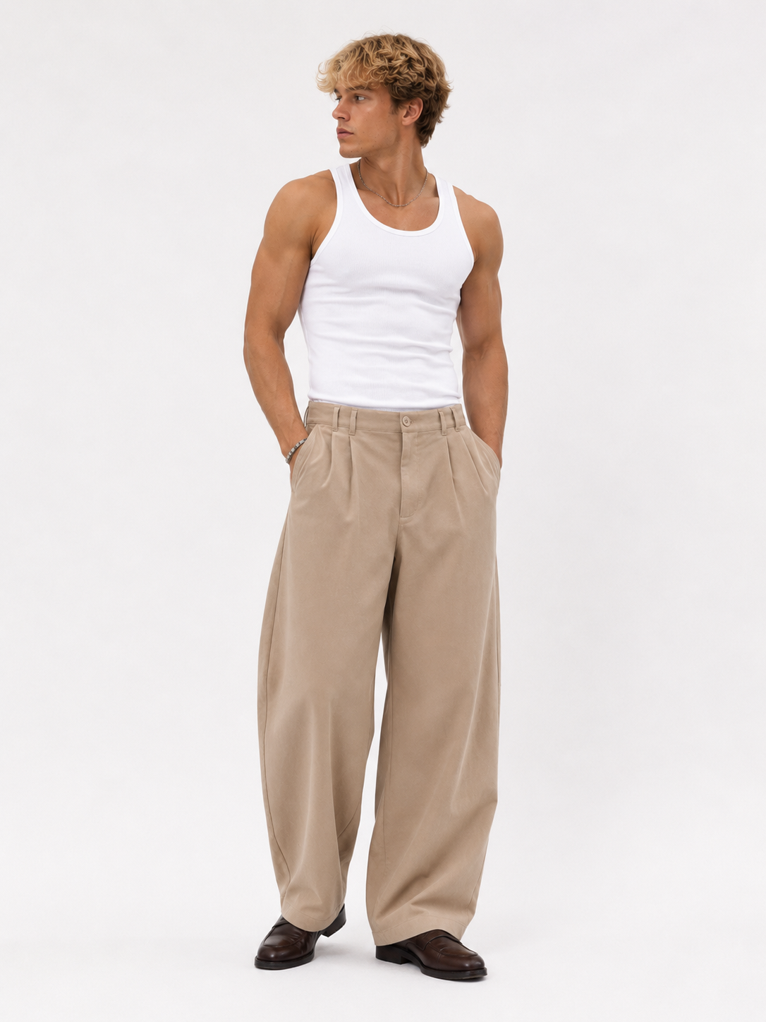 Trousers Beige