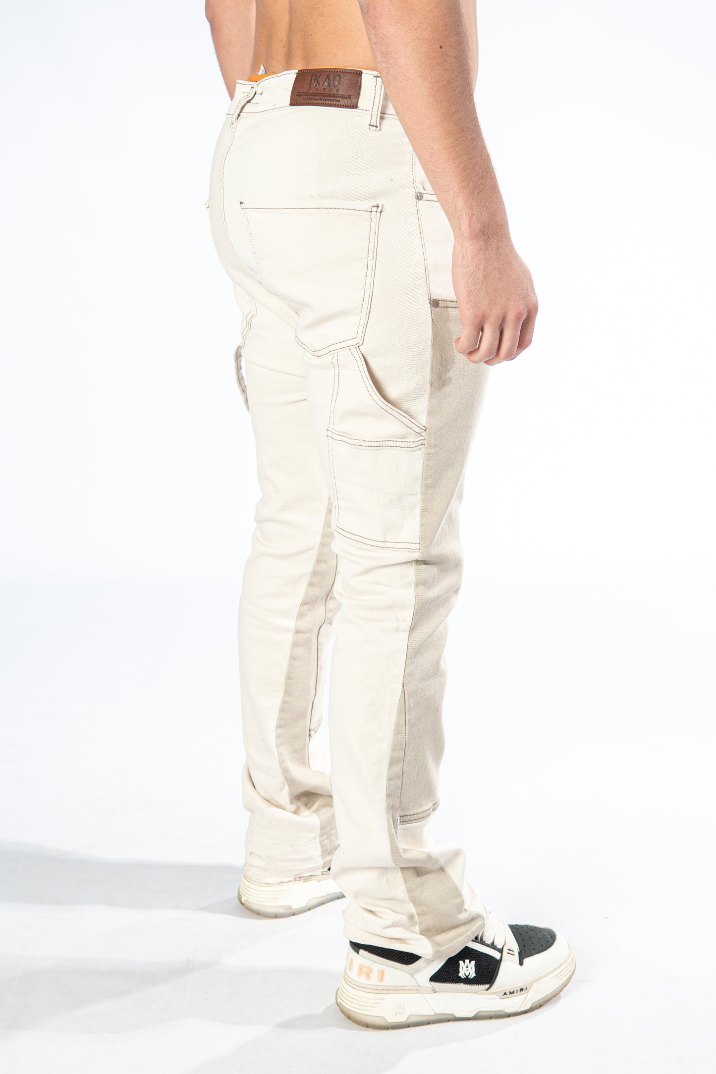 Flare Jeans Beige