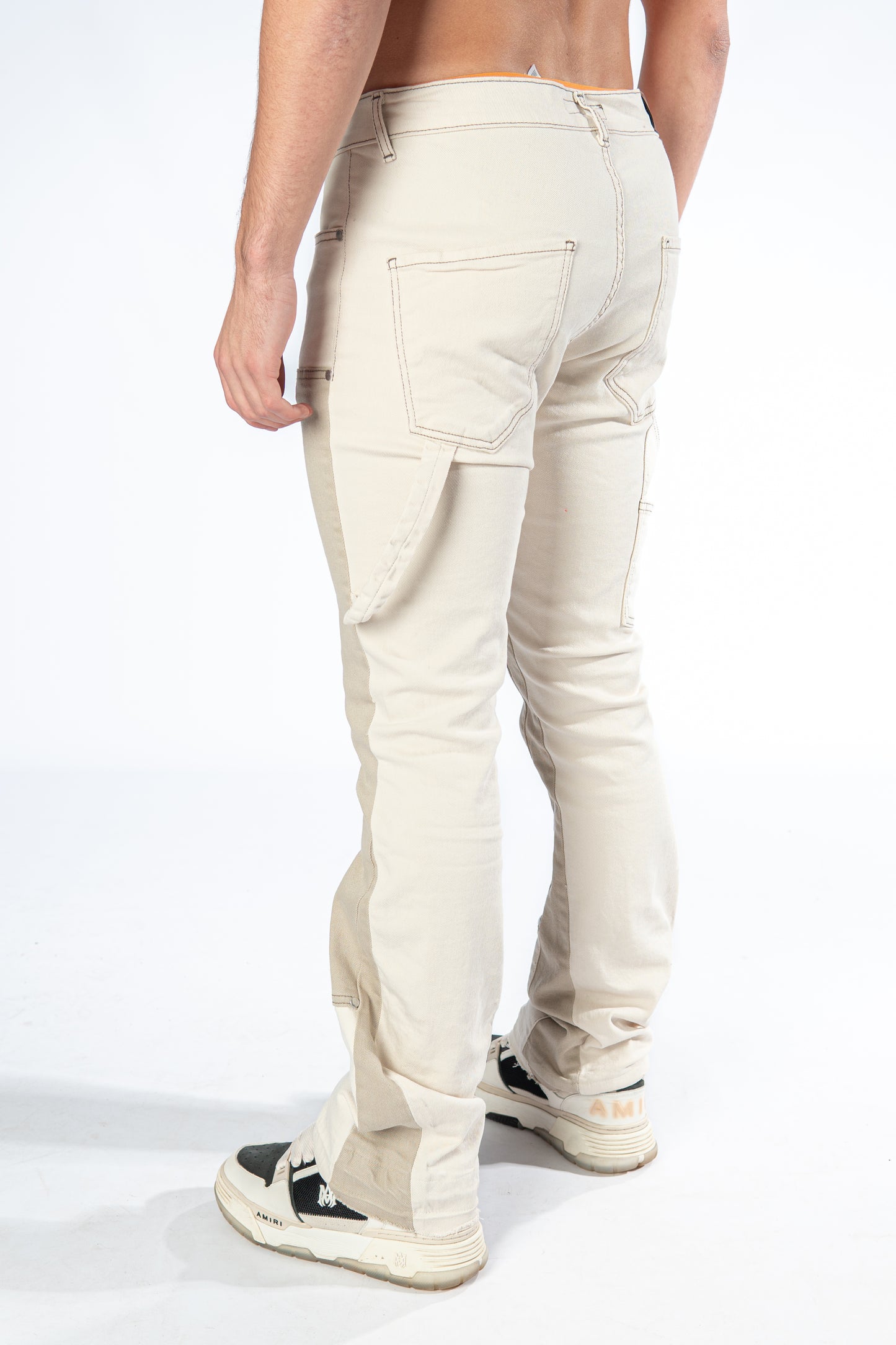 Flare Jeans Beige