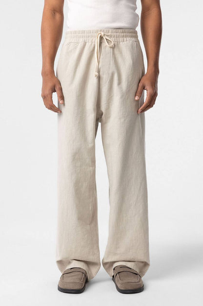 Beige Linen Pant