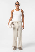 Beige Linen Pant