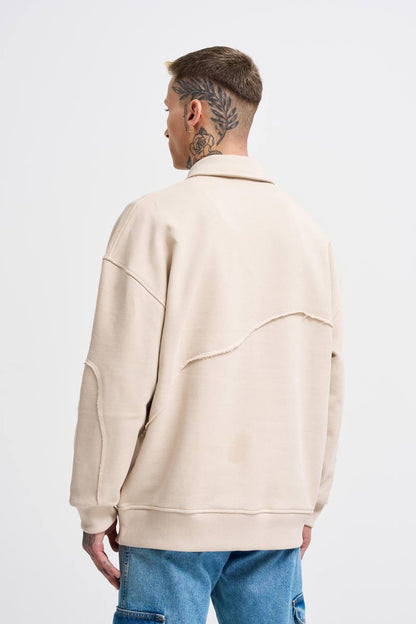 Polo Sweatshirt "BEIGE"