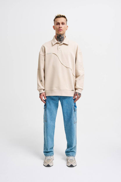 Polo Sweatshirt "BEIGE"