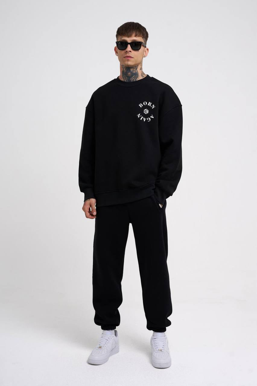 Sweatshirt Black "NOTBASIC"