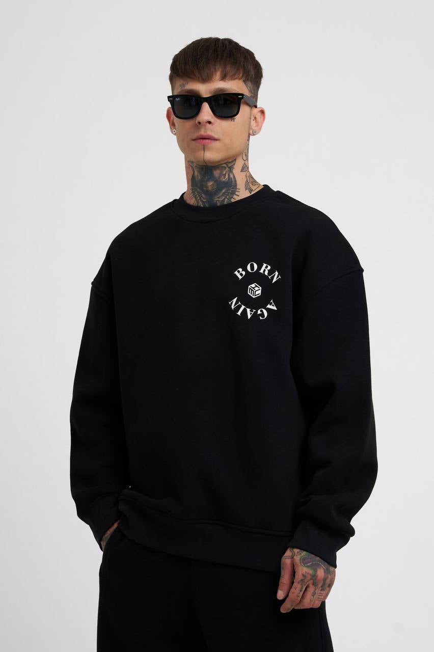 Sweatshirt Black "NOTBASIC"