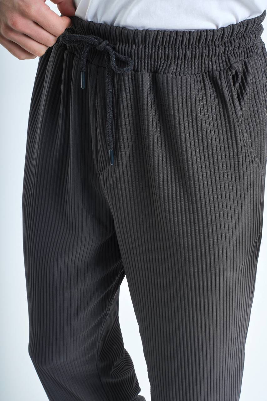 Trousers Plisse Gray